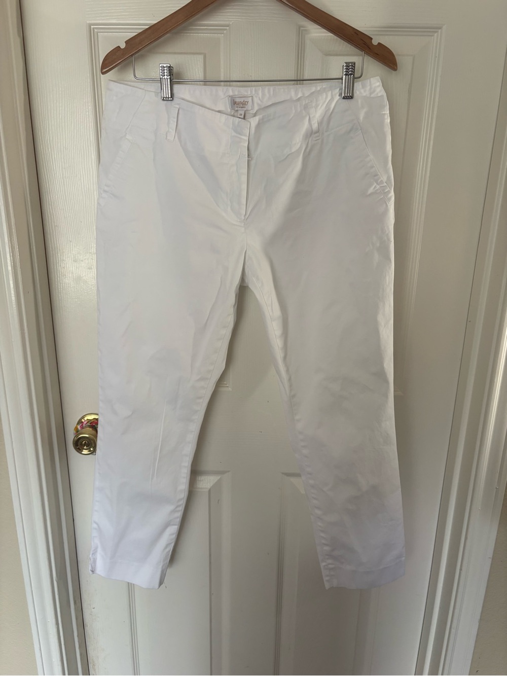 Laundry by Shelli Segal White women's Chino Pants size 12